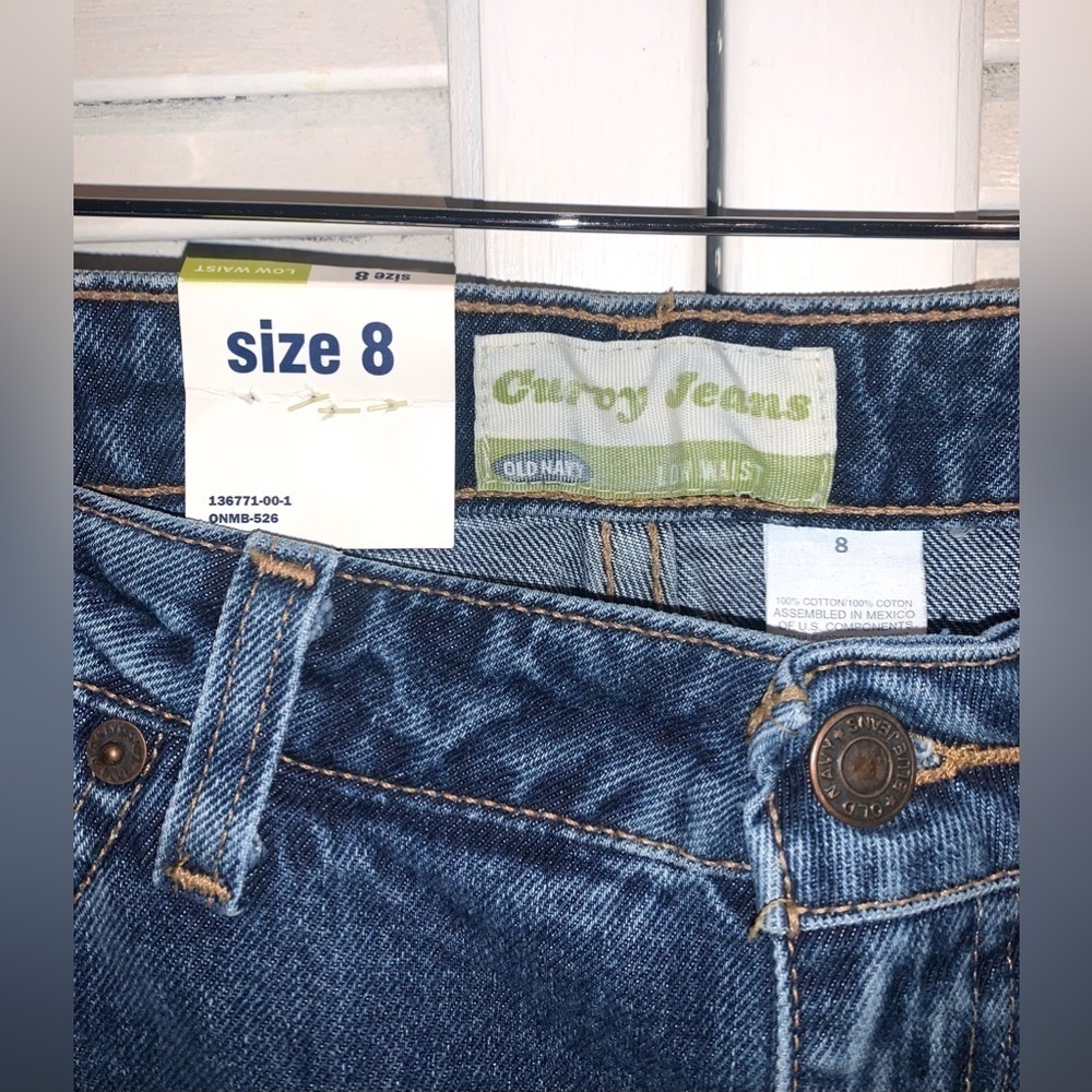 Vintage Curvy Low Waist Old Navy Jeans bootcut women’s size 8 deadstock - Picture 3 of 9